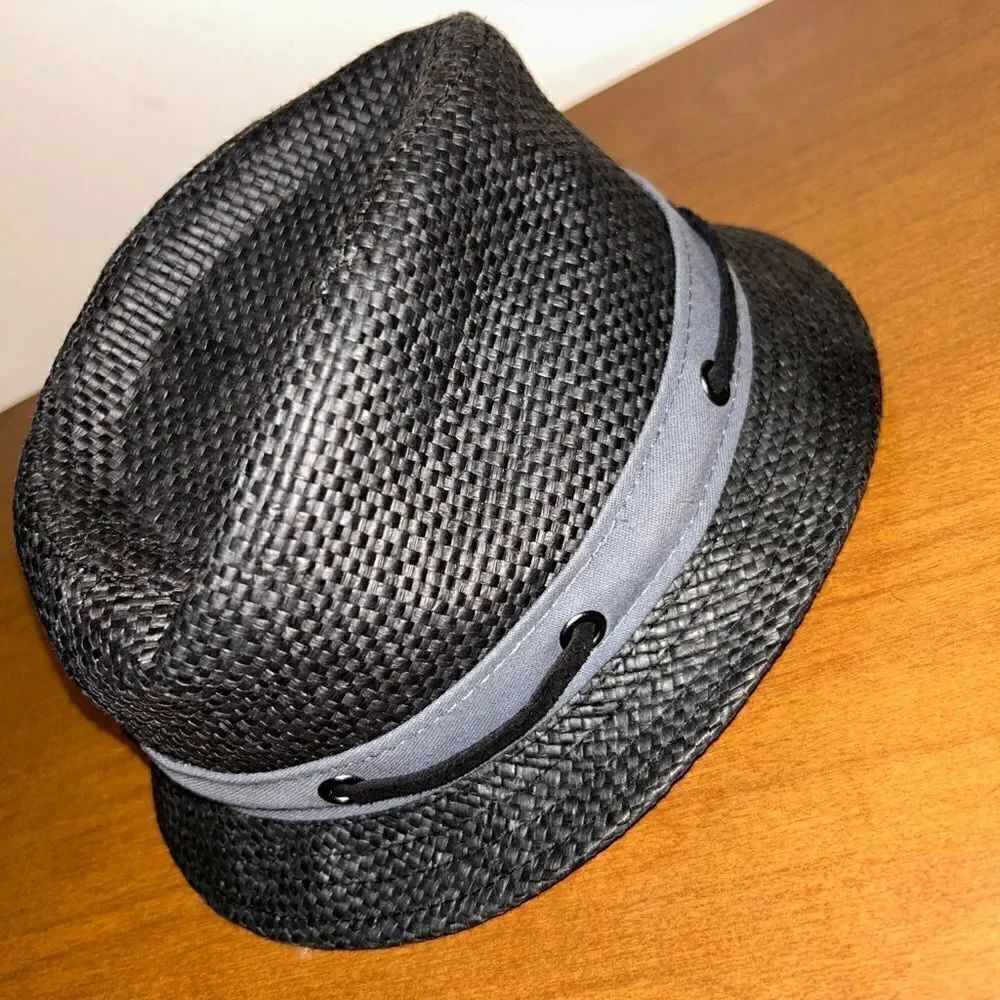 Toddler black bucket hat